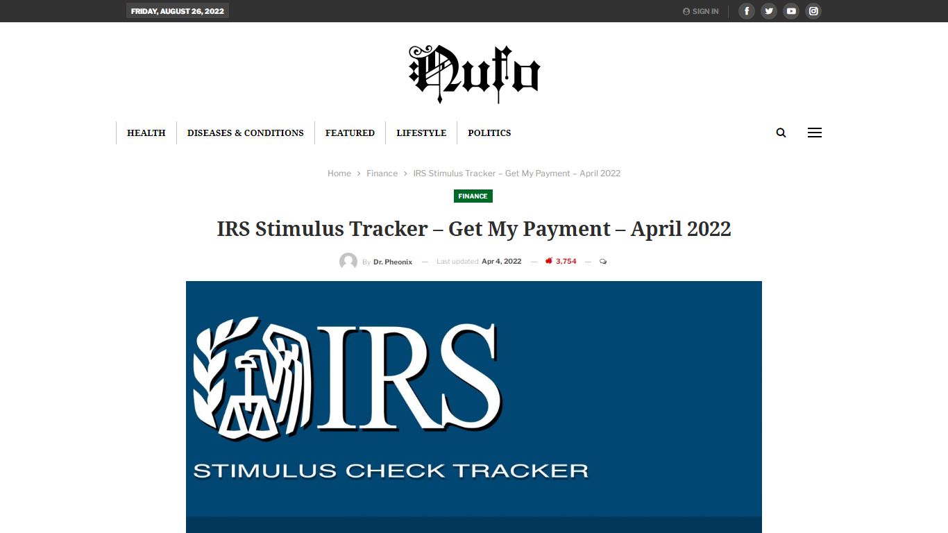 IRS Stimulus Tracker - Get My Payment - April 2022 | NUFO News